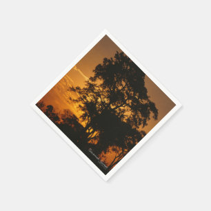 Savanne-Sonnenuntergang Serviette