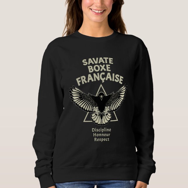 Savate French Kickboxing Eagle Sweatshirt (Vorderseite)