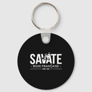 Savate-Trainer Französische Kampfkunst Kickboxen _ Schlüsselanhänger