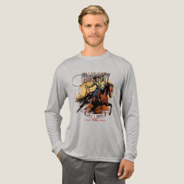 Save A Horse; Ride A Cowboy | Men Long Sleeve Tri-Blend Shirt