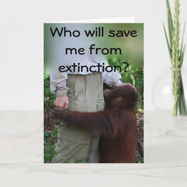 Save Animals from Extinction card Karte (Vorderseite)