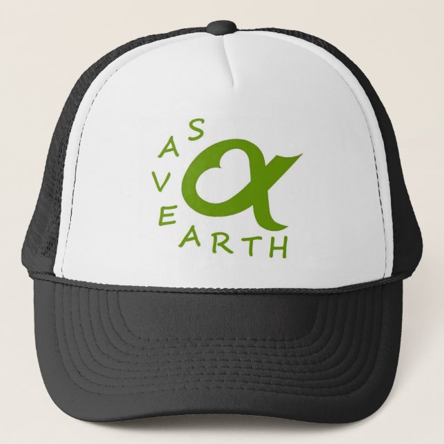 Save Earth Planet Truckerkappe (Vorderseite)