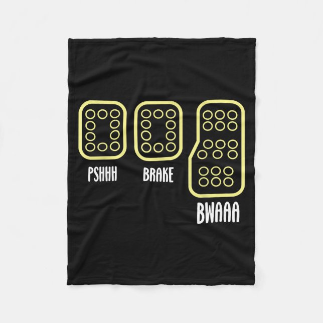 Save Manual Pedal Shift Diagram Car Racing Funny Q Fleecedecke (Vorderseite)