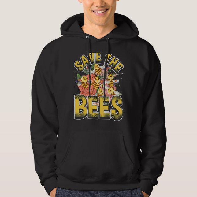 Save the bees Beekeeper cute honey bee costume 4 Hoodie (Vorderseite)