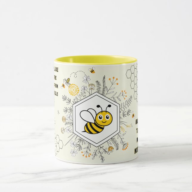 Save the Bees Inspirational Bee Honey Lover Gift  Tasse (Zentrum)