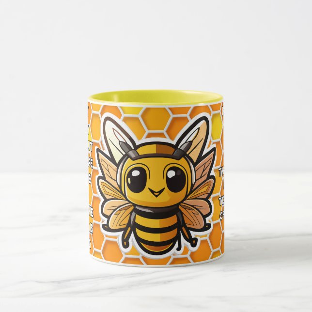 Save the Bees Inspirational Bee Honey Lover Gift  Tasse (Zentrum)
