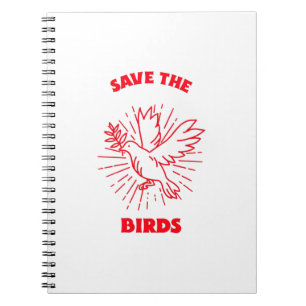 Save the birds notizblock