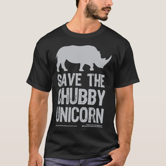 Save The Chubby Unicorn - Grey Classic T-Shirt (Vorderseite)