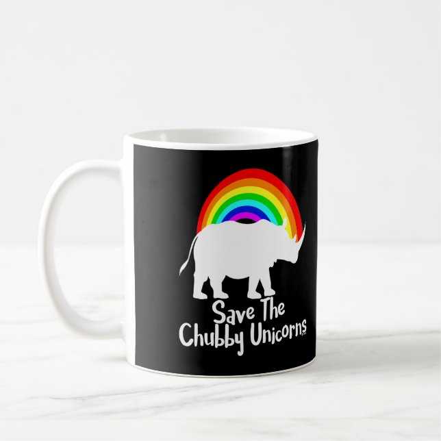 Save The Chubby Unicorns Kaffeetasse (Links)