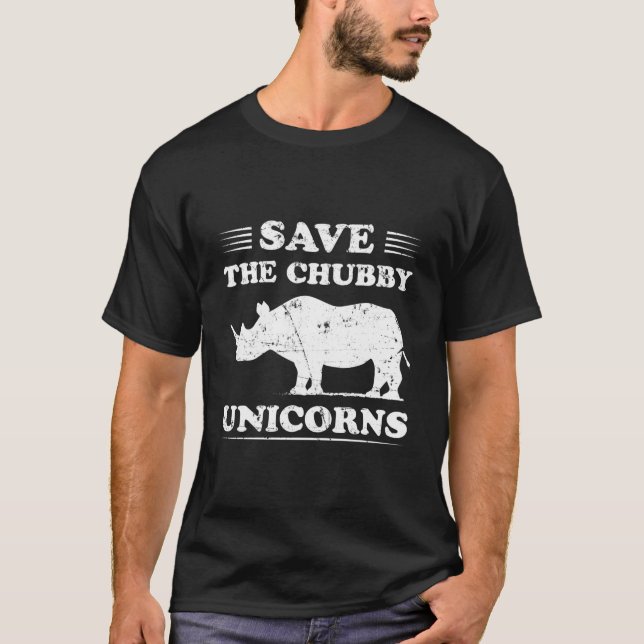Save The Chubby Unicorns T-Shirt (Vorderseite)