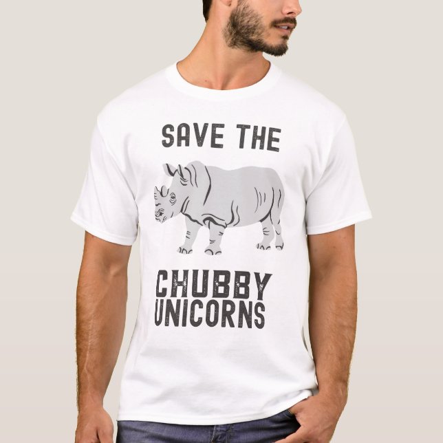 Save The Chubby Unicorns T-Shirt (Vorderseite)