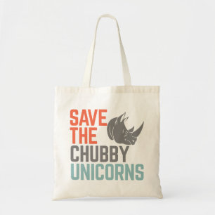 Save The Chubby Unicorns Tragetasche