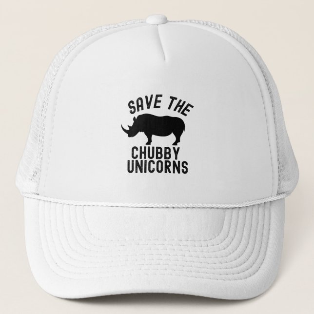 Save The Chubby Unicorns Truckerkappe (Vorderseite)