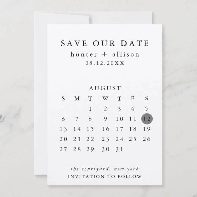 Save the Date (Vorderseite)
