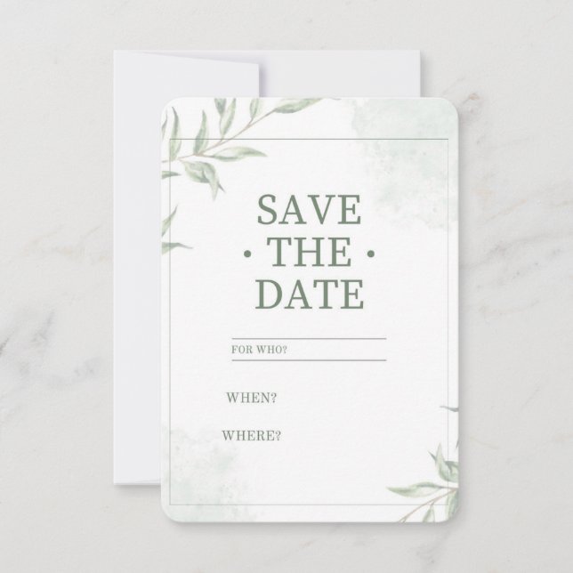 Save the Date (Vorderseite)