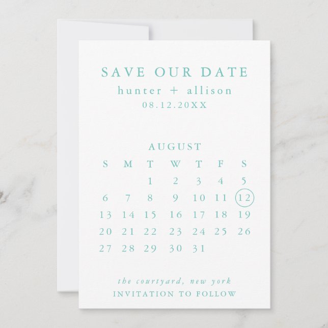 Save the Date (Vorderseite)
