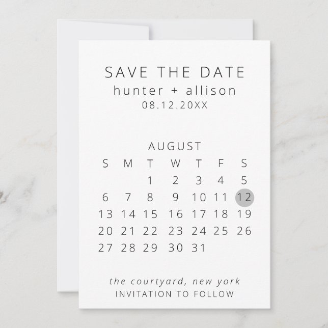 Save the Date (Vorderseite)