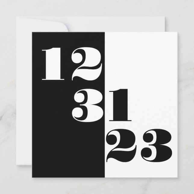 Save the Date 123123 Neujahr 23 Hochzeit (Vorderseite)