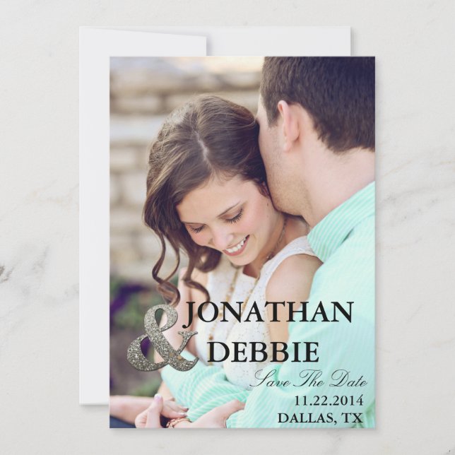 Save the Date 12x18 Postkartenaussehen (Vorderseite)