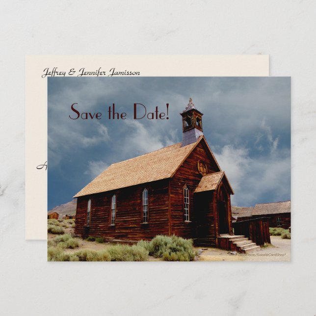 Save the Date 50 Jahre Party Ankündigungspostkarte (Vorne/Hinten)