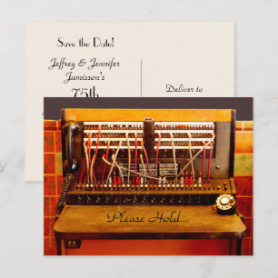 Save the Date 75 Jahre Party Postkarte