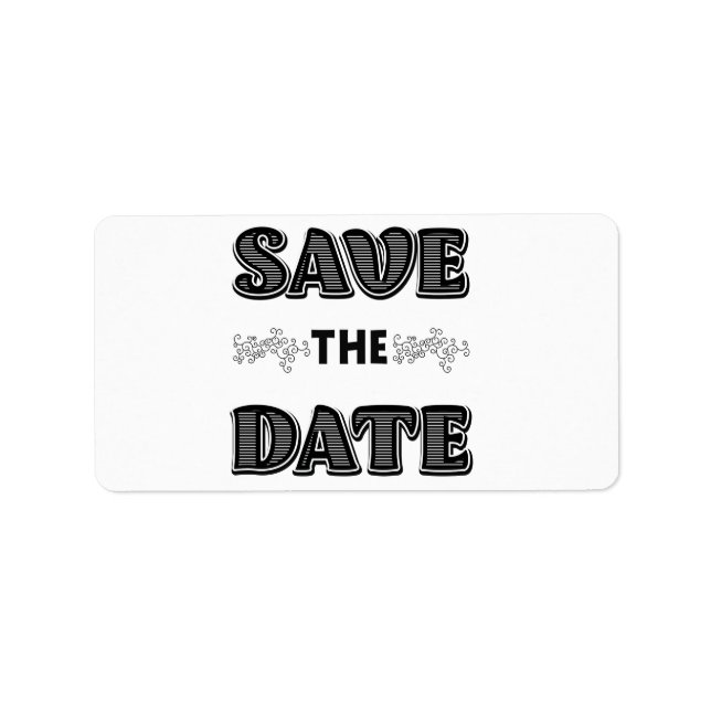 Save the Date Adressaufkleber (Vorne)
