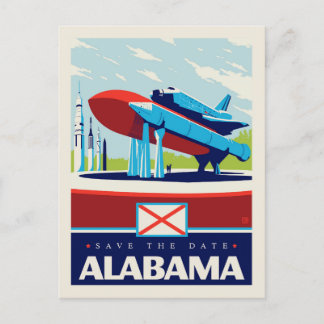 Save The Date | Alabama Einladungspostkarte