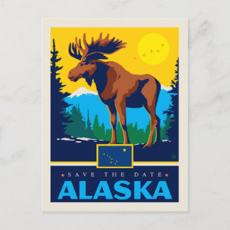 Save The Date | Alaska Einladungspostkarte