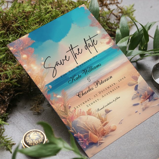 Save the Date am Strand (Von Creator hochgeladen)