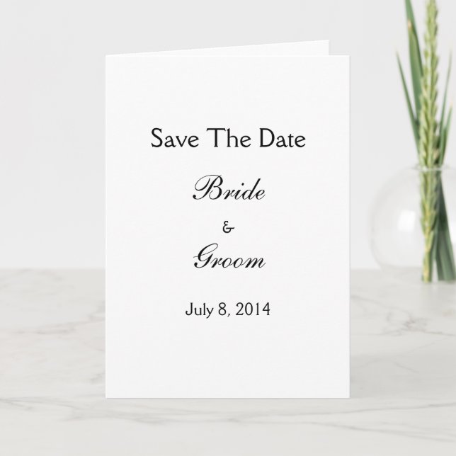 Save The Date Ankündigung (Vorderseite)