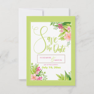 Save the Date Ankündigung von Floral