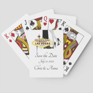 Save the Date Ankündigung von Las Vegas Wedding Ca Spielkarten