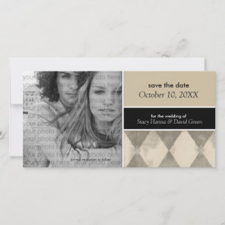 Save the Date Ankündigungen der Fotokarte {Beige}