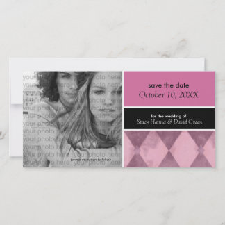 Save the Date Ankündigungen von Fotokarten {Pink}