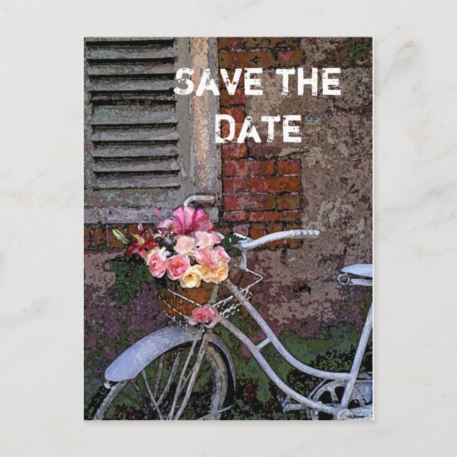 Save the Date Ankündigungspostkarte (Vorderseite)