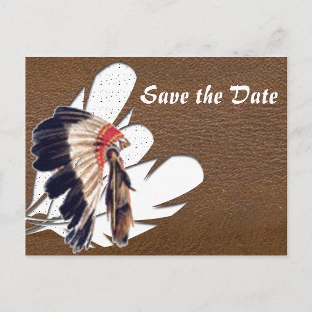 Save The Date Ankündigungspostkarte (Vorderseite)