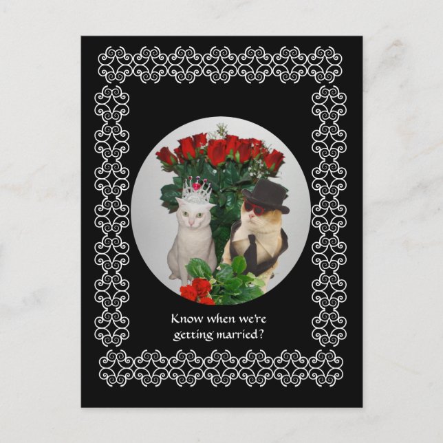 Save The Date! Ankündigungspostkarte (Vorderseite)