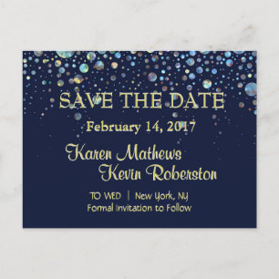 Save the Date Ankündigungspostkarte