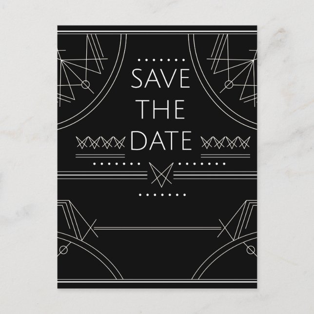 Save the Date Ankündigungspostkarte (Vorderseite)