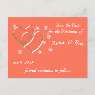 Save the Date Ankündigungspostkarte