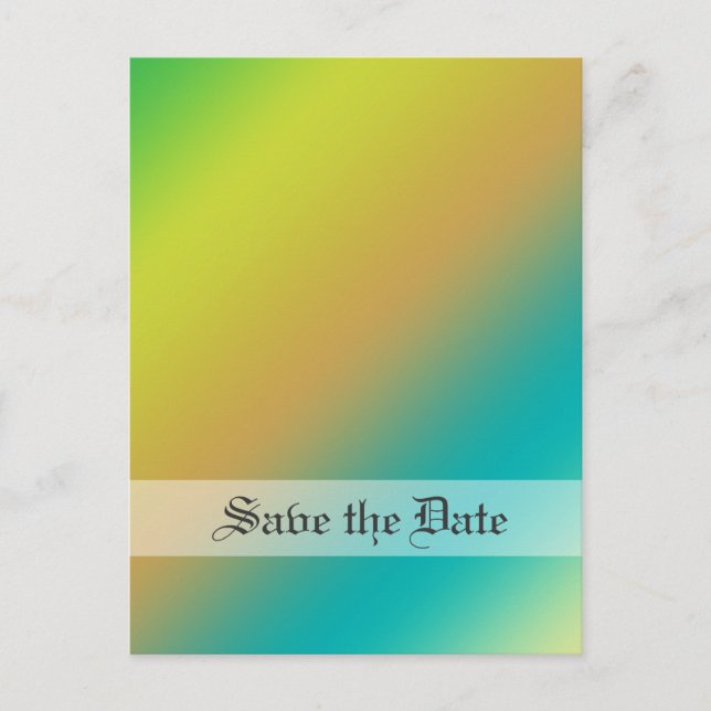 Save the Date Ankündigungspostkarte (Vorderseite)