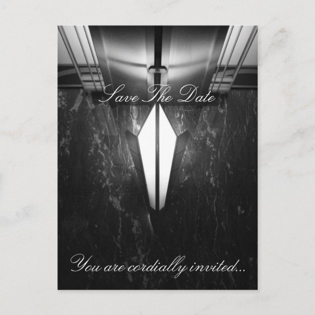 Save The Date Ankündigungspostkarte (Vorderseite)