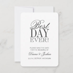 Save the Date Announcment   BESTER TAG ÜBERHAUPT