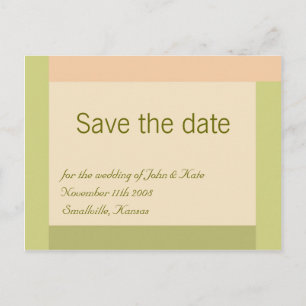 Save the Date anpassbar: Authentisch Ankündigungspostkarte