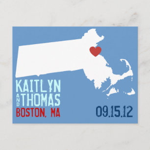 Save the Date - Anpassbar - Massachusetts
