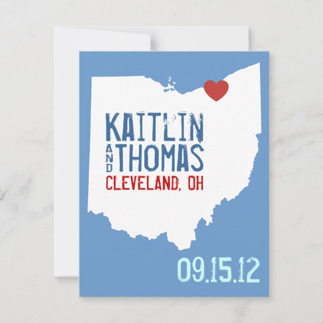 Save the Date - Anpassbar - Ohio (Vorderseite)