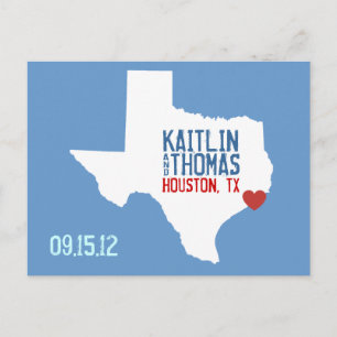 Save the Date - Anpassbar - Texas Ankündigungspostkarte