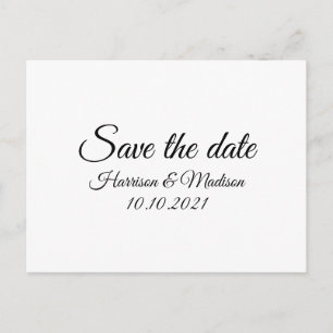 Save the Date, Anpassung der Ankündigung von Hochz Postkarte