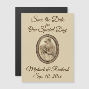 Save the Date Antique Bride Magneteinladung