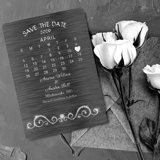 Save the Date April 2026 Hochzeit Folieneinladung (Von Creator hochgeladen)
